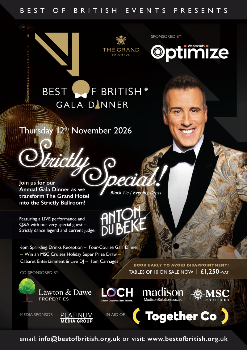 Best of British Gala Dinner 2026 - Strictly Special