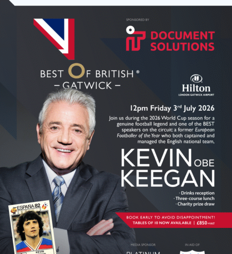 Best of British flyer for Gatwick event.
